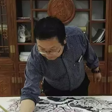 鲁三田国画花鸟福兔得财字画之家