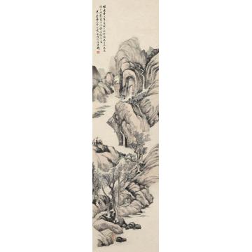 林纾青山佳处立轴设色纸本