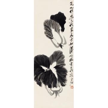 齐白石双菘图立轴水墨纸本