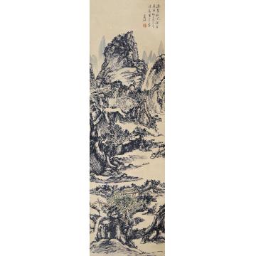 黄宾虹山水立轴纸本