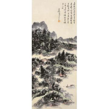 黄宾虹山水立轴纸本