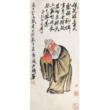 齐白石东方朔立轴纸本