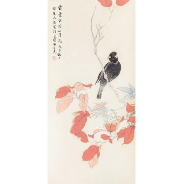 田世光花鸟立轴纸本