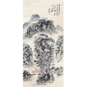 黄宾虹蜀广天池立轴纸本
