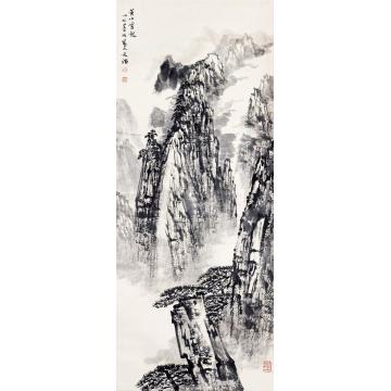 宋文治黄山立轴纸本
