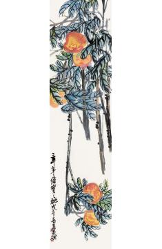 吴昌硕多寿立轴