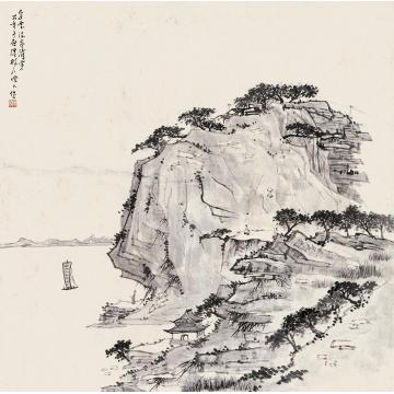 陈树人山水立轴水墨纸本