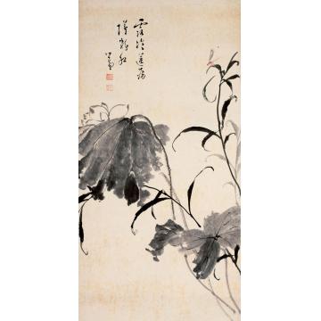 溥儒墨荷水墨纸本