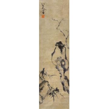 八大山人花鸟立轴水墨纸本