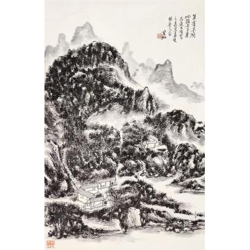 黄宾虹山水立轴水墨纸本