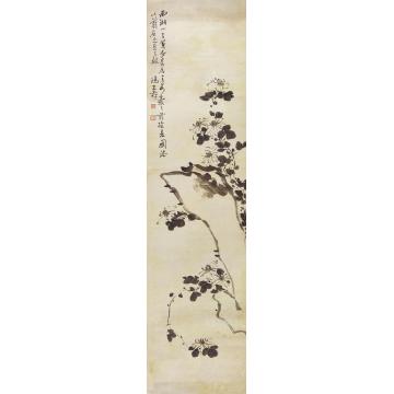 陈鸿寿菊石图立轴水墨纸本