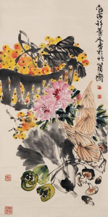 许麟庐蔬果图字画之家