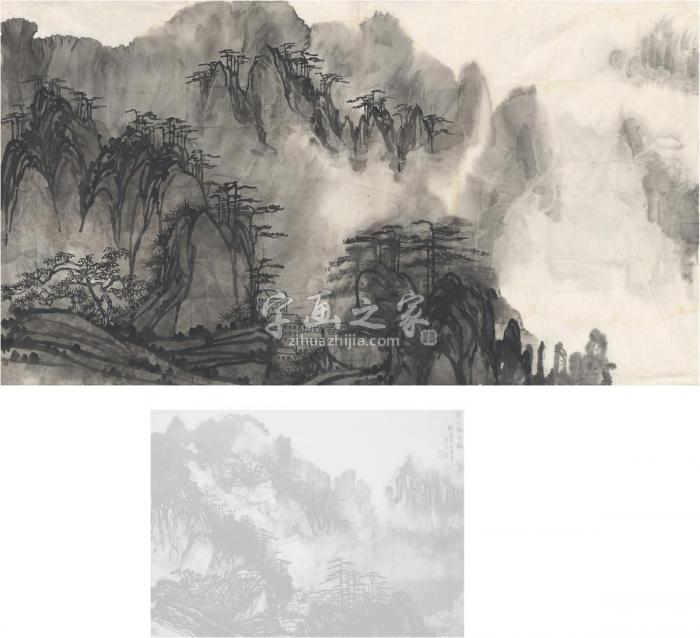 刘海粟黄山狮子林字画之家 刘海粟黄山狮子林字画之家