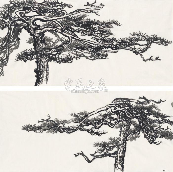刘海粟(二帧)字画之家 刘海粟(二帧)字画之家