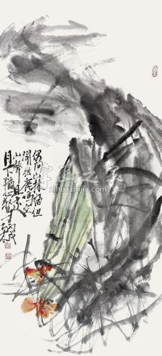 杜平让2007年作蔬香图镜片设色纸本字画之家