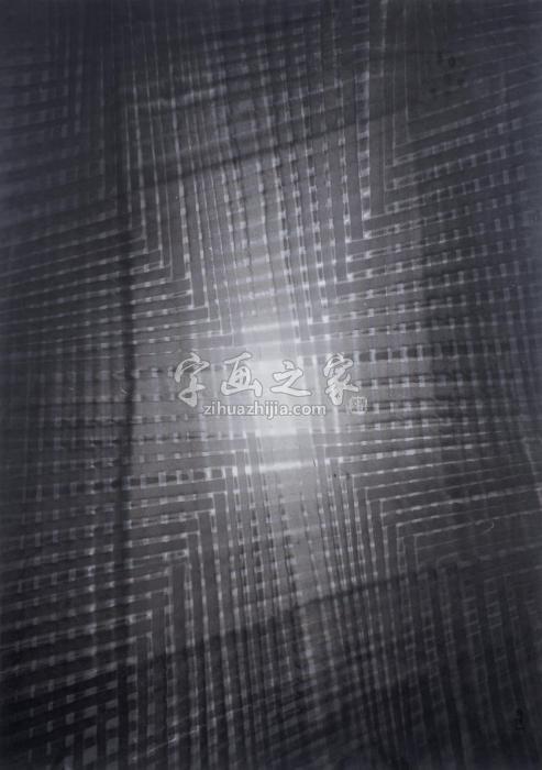 张朝晖2014年作光与线水墨纸本字画之家