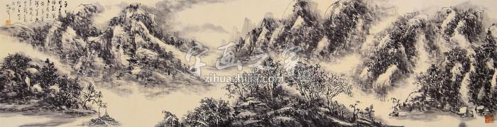 林散之山水镜片纸本字画之家