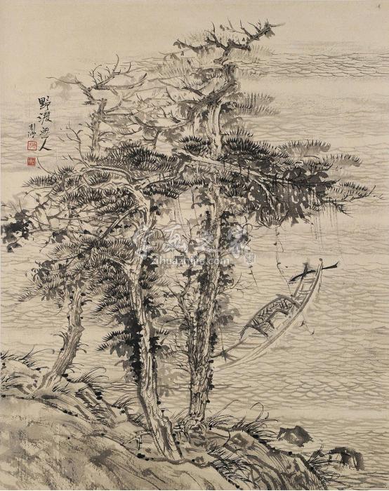 傅吉鸿野渡无人字画之家
