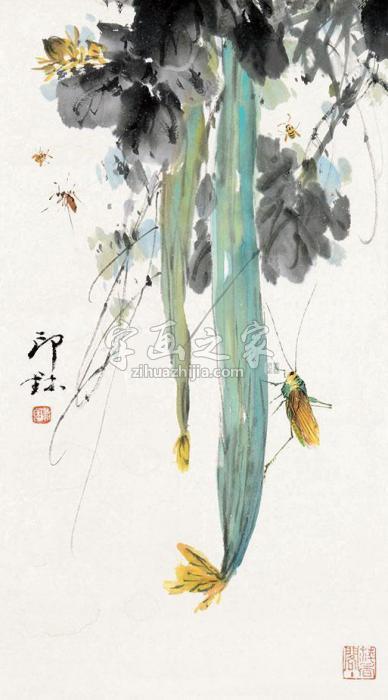 萧朗丝瓜草虫字画之家 萧朗丝瓜草虫字画之家