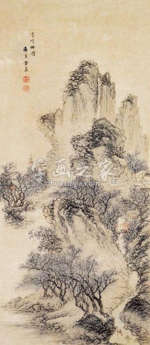 黄鼎灵坛佛国立轴纸本字画之家