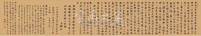 刘墉（古）行书《文苑传》手卷纸本字画之家