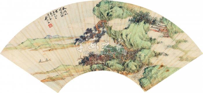 吴琴木1942年作晴麓横云镜框设色纸本字画之家
