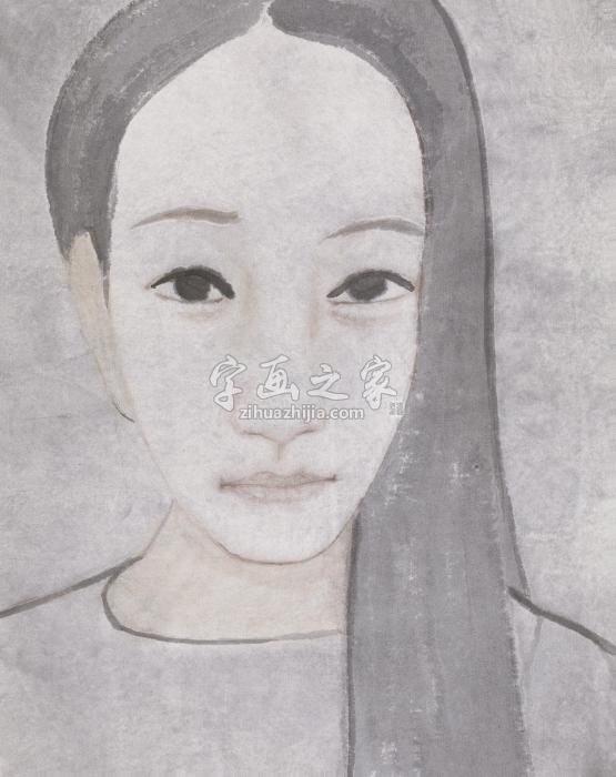 何玮明2015年作肖像4水墨纸本字画之家