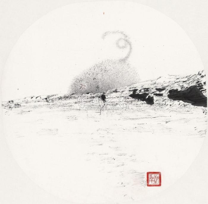 张锰隐于树117纸本水墨字画之家
