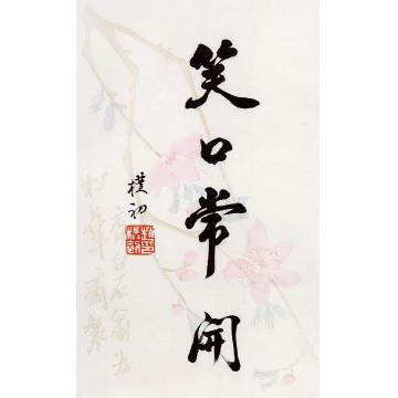 赵朴初书法镜框水墨纸本