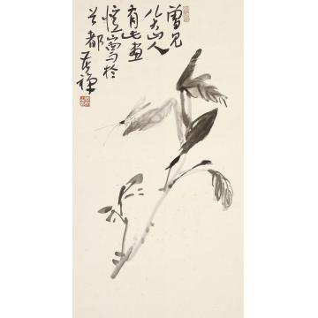 李苦禅花卉立轴水墨纸本
