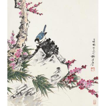 田世光柳浪春来立轴设色纸本