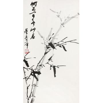 董寿平君子图镜心纸本水墨