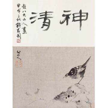 八大山人神清图立轴纸本水墨