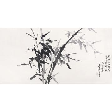 董寿平1986年作竹子镜心纸本水墨