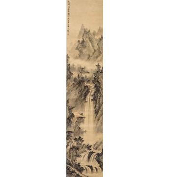 黄君璧1948年作山高水长彩墨纸本