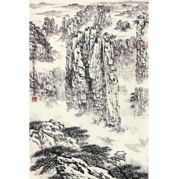 宋文治山水立轴纸本