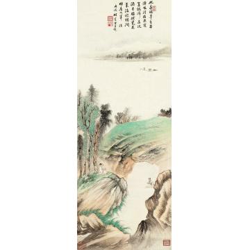 胡若思太华西峰立轴设色纸本