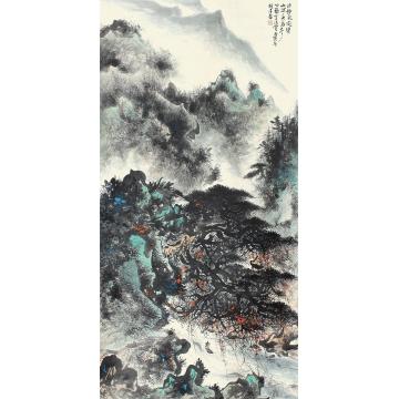 黎雄才山水立轴纸本