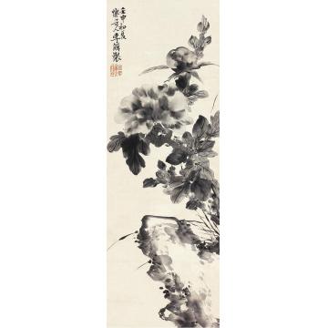 李鱓花卉立轴纸本