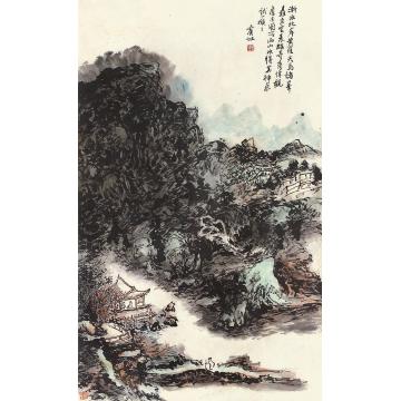 黄宾虹山水立轴纸本