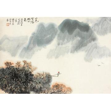 何海霞1980年作南游小景镜心设色纸本