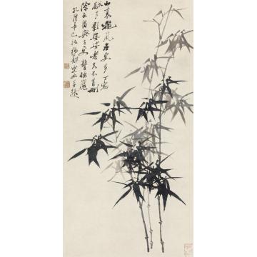 郑燮1761年作秋风婆娑图立轴纸本
