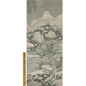 沈周1488年作雪中访友图纸本立轴