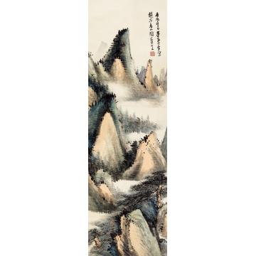 董寿平1940年作夏山图镜心纸本