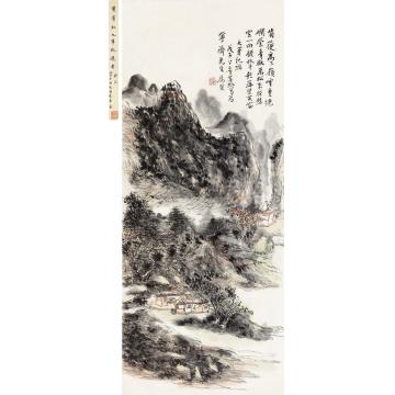 黄宾虹1948年作九华纪游立轴纸本