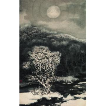 宋雨佳1991年作明月照积雪镜心