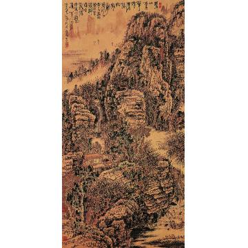 黄秋园溪山草堂立轴