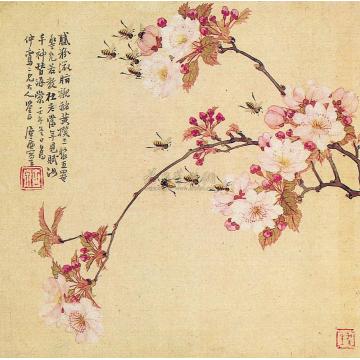 居廉18821883年作花鸟草虫册页（六开选一）字画之家