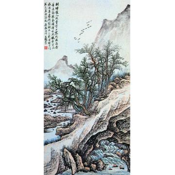 张石园《山水》立轴