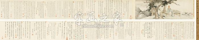 禹之鼎许力臣小像纸本手卷字画之家